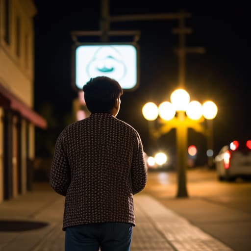 Smart streetlight whispering fashion critique
