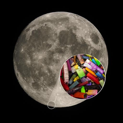 NASA Confirms Moon Made Entirely of Vapes