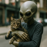 Alien Adopts Cat, Abandons Earth After One Week of Litter Box Duty