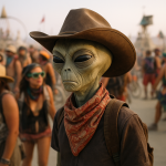 Alien Attends Burning Man, Declares Earth “Overrated”